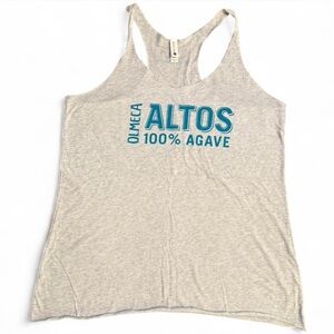 Women's Tequila “Altos” Gray Racerback Tank Top. XL